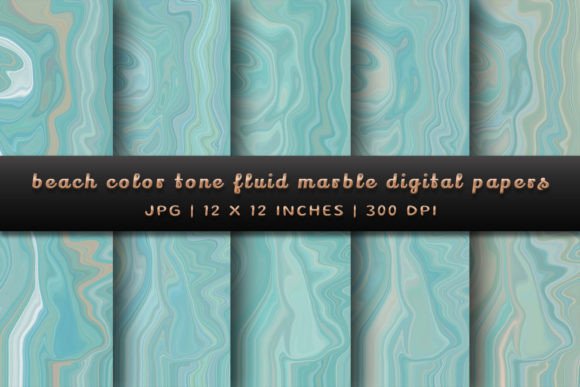 Beach Color Tone Fluid Marble: Coastal Serenity for Design