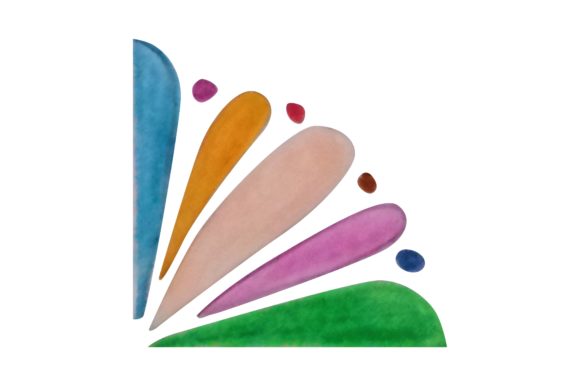 Colorful Ornament Border with Pencil Color: A Creative Design Asset