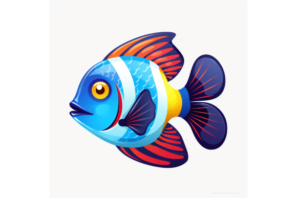 Colorful Reef Fish Color Tetra: A Vibrant Asset for Your Designs