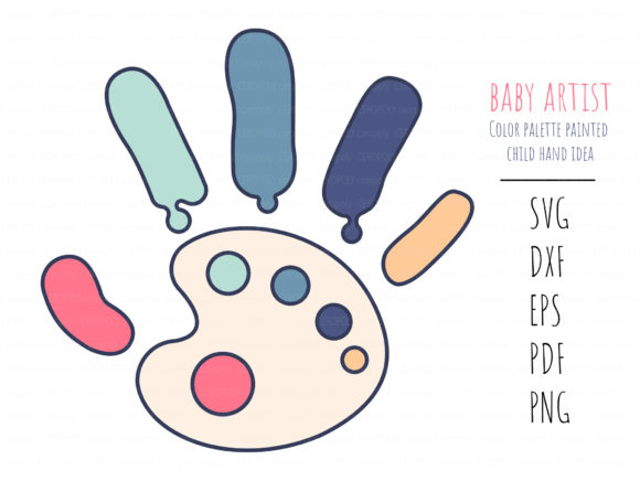 Creative Applications for Baby Hand Color Palette Clipart