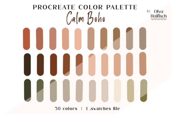Earthy Boho Procreate Color Palette: Your Guide to Natural Digital Art