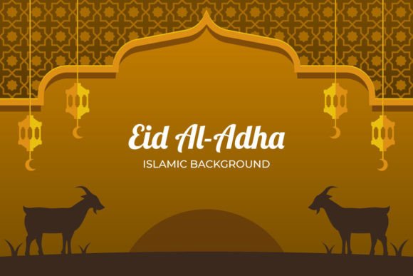 Eid Al-Adha Background in Gold Color: A Designer's Guide