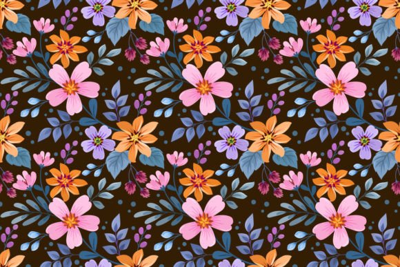 Embrace Earthy Elegance: A Guide to Floral Patterns on Dark Brown