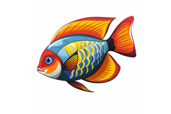 Exploring the Vibrant World of Different Color Fish Guppy Vector