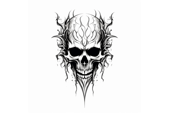 Hand Drawing Color a Skull: A Bold Visual Asset for Creative Projects