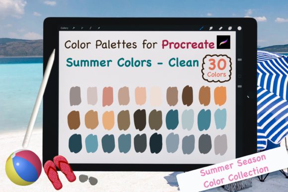 Procreate Color Palettes-Summer Clean: Your Shortcut to Vibrant Digital Art