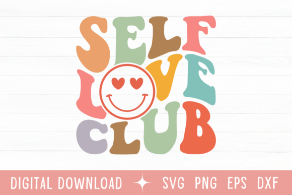 Self Love Club Wavy Color SVG: Vibrant Design for Modern Brands