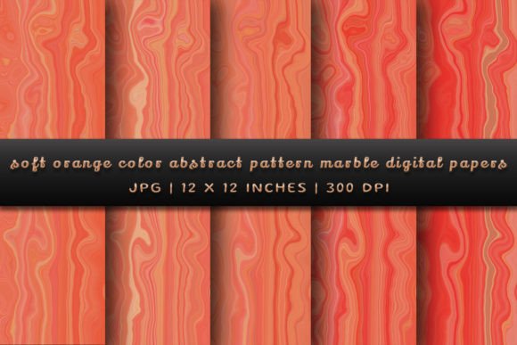 Soft Orange Color Abstract Marble: A Designer's Warm Asset