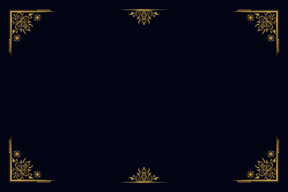 Timeless Elegance: Using the Vintage Pattern Border on Gold Color Des