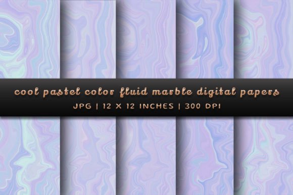 Transform Designs with Cool Pastel Color Fluid Marble