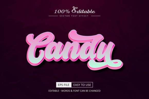 Unleash Sweet Style: The Candy Text Effect Pink Color