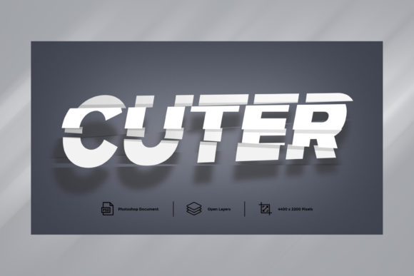 Unleash Vibrant Creativity with Cuter Text Effect Design Rainbow Color