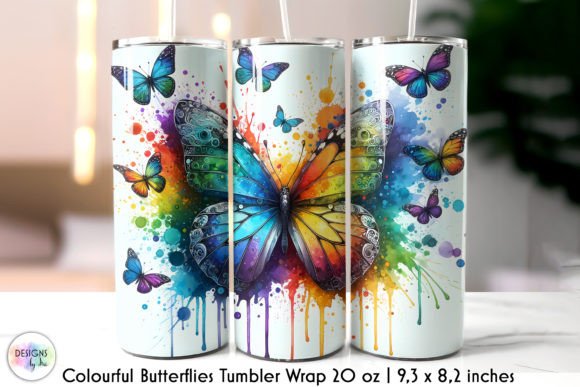 Watercolour Rainbow Butterflies Tumbler: A Designer's Guide