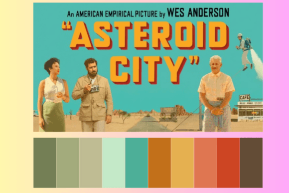 Wes Anderson ASTEROID City Color Palette: A Procreate Guide